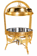 Luxurious Stainless Steel Gold Buffet Chafing Dish 9L - Catering & Events