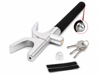 Universal Car Steering Wheel Lock with Window Breaker – Anti-Theft Security Lock
