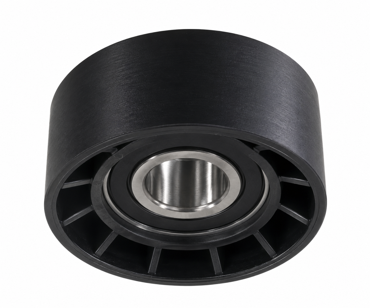 V-Belt Idler Pulley Compatible with Renault Clio I / II, Logan, Sandero & Nissan NP200 – 60mm x 25.5mm x 17mm