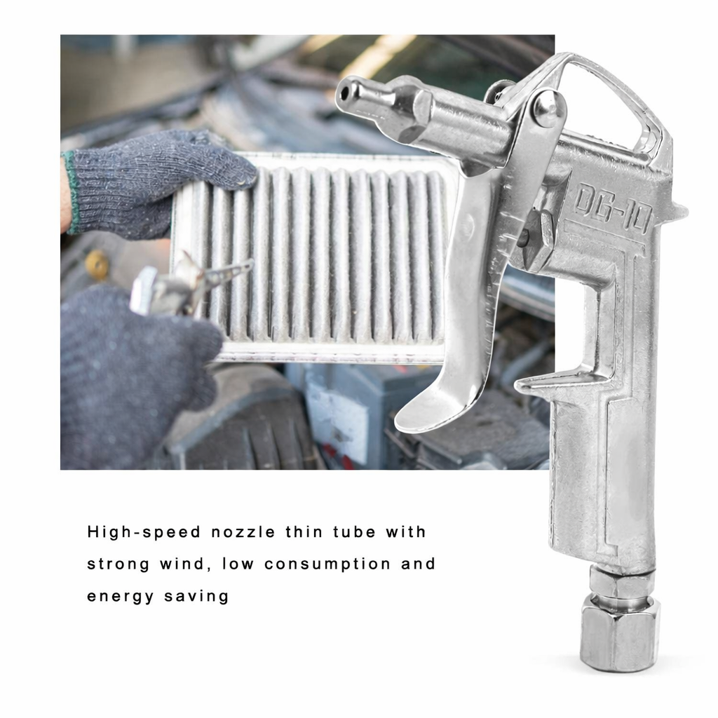 Aluminum Air Blow Gun with Nozzle | Workshop Cleaning Tool