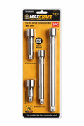 MAXCRAFT 1/2" Drive Extension Bar Set (3-Piece) | Socket Extension Tools