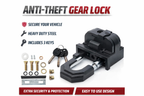 Anti-Theft Gear Lock with Keys – Car Security Lock – alternate view 2