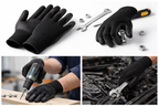 Black Nitrile Work Gloves Size L (9) – Oil Resistant Grip Gloves – alternate view 4