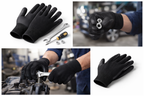 Black Nitrile Work Gloves Size L (9) – Oil Resistant Grip Gloves – alternate view 5