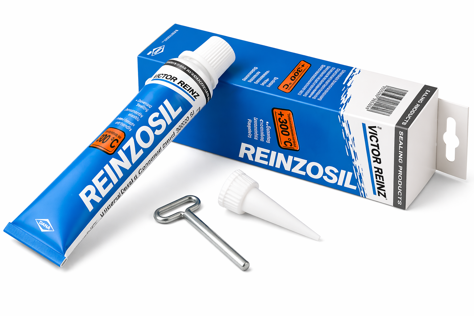 High-Temperature Silicone Gasket Maker – Sealant with Precision Nozzle and Removal Tool for Automotive Repair & Assembly