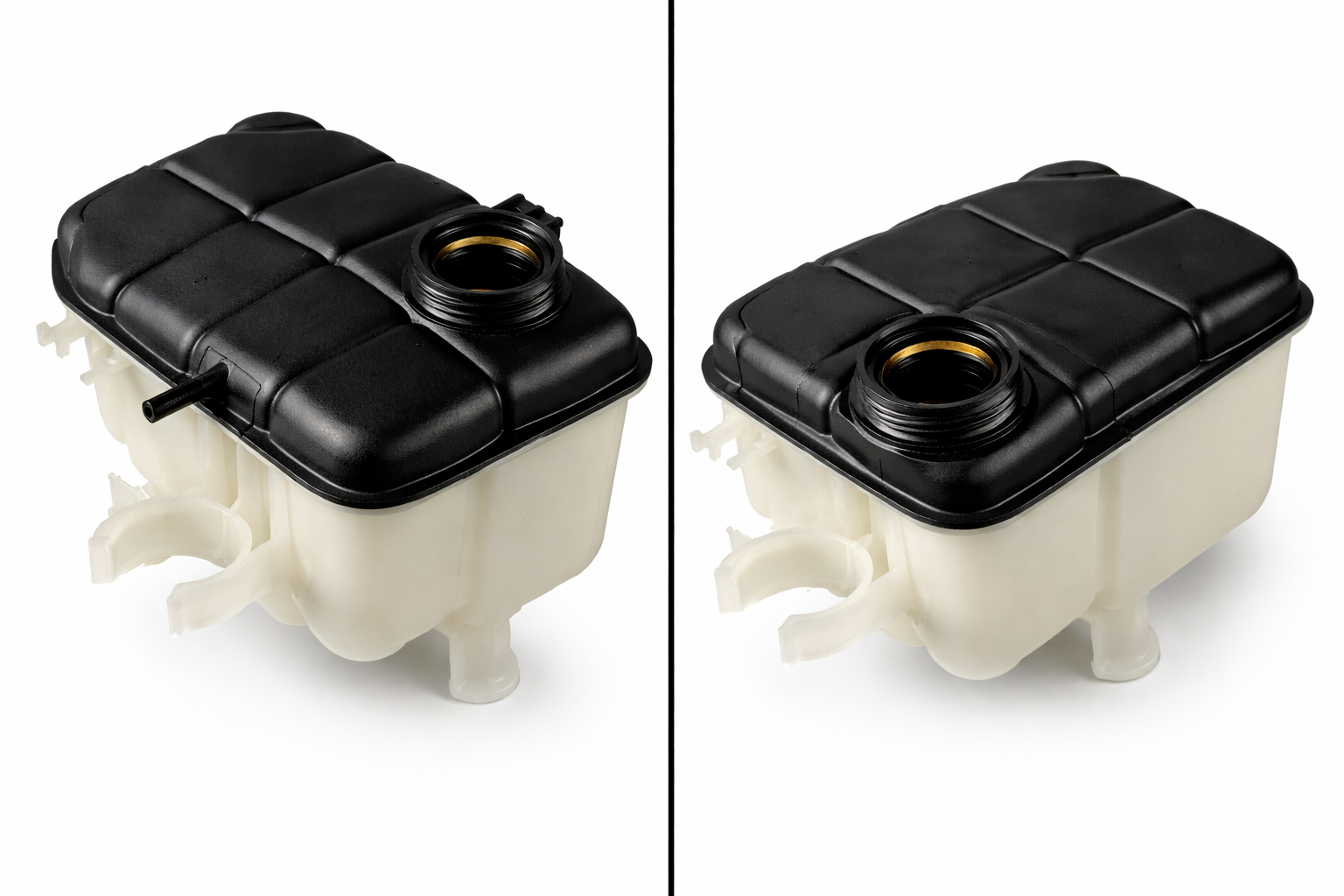 Automotive Coolant Expansion Tank compatible with Mercedes benz, Black, Plastic