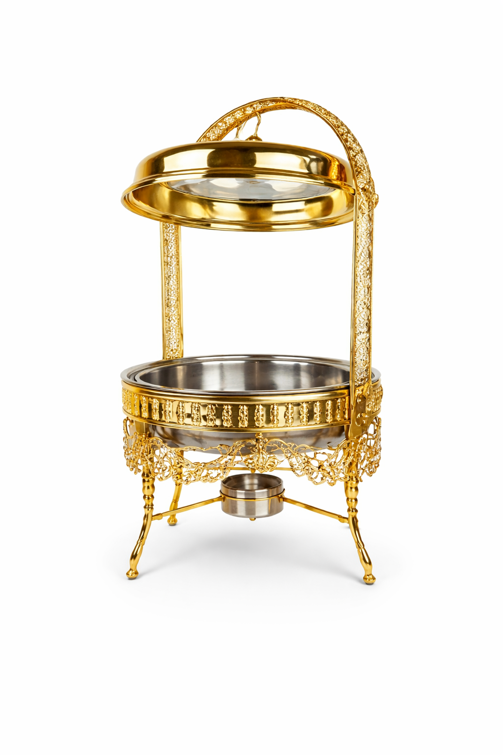Luxurious Stainless Steel Gold Buffet Chafing Dish 9L - Catering & Events
