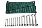 14-Piece Chrome Vanadium Ratchet Spanner Set – Metric Wrench Kit – alternate view 3