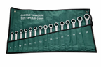14-Piece Chrome Vanadium Ratchet Spanner Set – Metric Wrench Kit