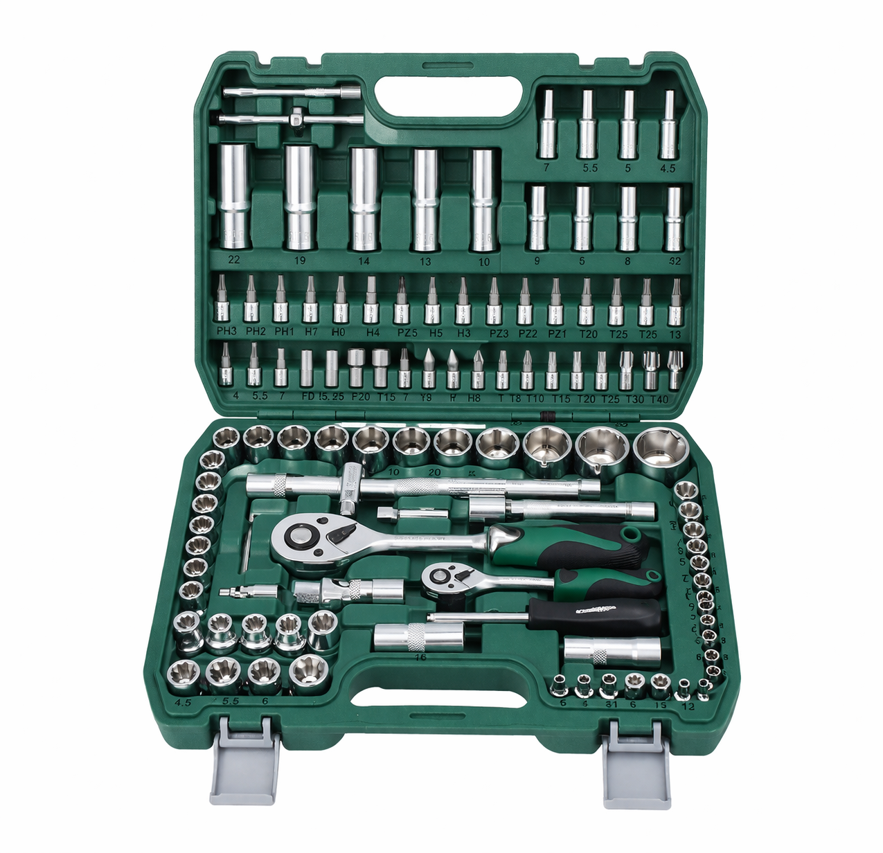 108-Piece Socket & Ratchet Set with Case