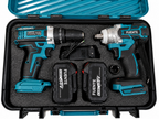 Cordless Drill & Impact Wrench Combo Kit – 2 Battery Power Tool Set – alternate view 3