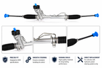 VW Polo Vivo 1.4 / 1.6 Steering Rack – Hydraulic Power Steering Replacement (2010+) – alternate view 2