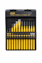 12-Piece Punch & Chisel Set – Metal Working & Repair Tool Kit