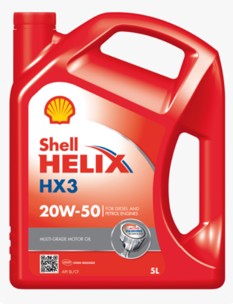 Shell Helix HX3 20W-50 Engine Oil 5L – Multi-Grade Motor Oil South Africa