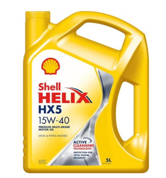 Shell Helix HX5 15W-40 Motor Oil | High-Performance Engine Protection – 5L