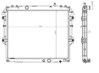 Radiator for Toyota Hilux / Fortuner 2.5 & 3.0 D-4D – Manual Transmission – alternate view 2