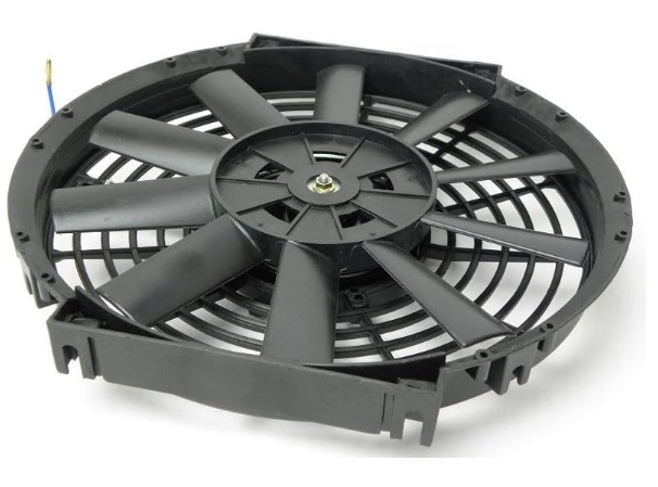 Universal Radiator Cooling Fan 25.4cm (10") | Straight Blades | Complete Mounting Kit
