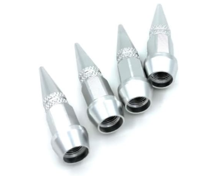 Tyre Valve Caps Set - Silver
