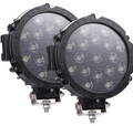 7-Inch 51W LED Spot Lights (Pair, Black) – Off-Road Driving Lights
