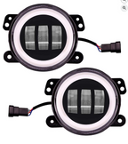 LED Angel Eye Fog Lights (9cm, Set of 2) – DRL Ring Lights