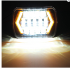 LED Headlight with Arrow DRL (Dual Colour White/Amber) – 17.8 x 12.7cm – alternate view 2