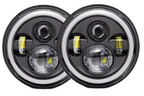7-Inch 75W LED Headlights (Pair) for Jeep Wrangler – Off-Road Work Lights