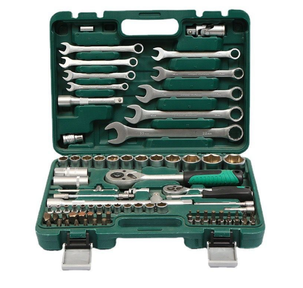 82-Piece Auto Repair Tool Set | Socket & Wrench Kit with Case