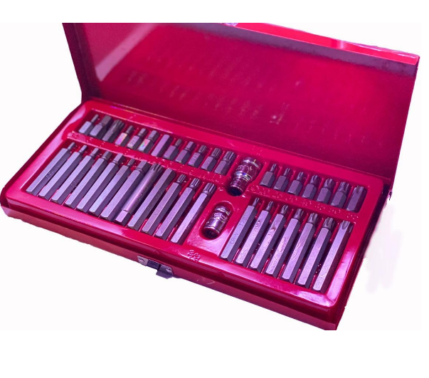 40-Piece Torx, Hex & Spline Socket Bit Set | Star Bit Tool Kit