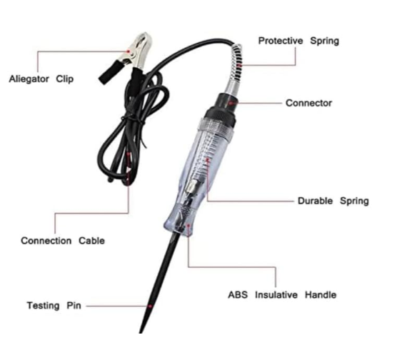 Heavy DutyAutomotive Circuit Tester 6V-24V Car Electrical Test Light – for Testing Fuses, Wiring, Headlights, Brake Lights, Tail Lights – Car, Truck, Caravan.