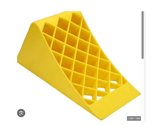 Plastic Wheel Chock for Trucks and Buses - 20 Ton Capacity