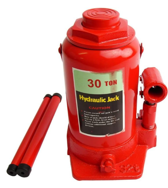 30 Ton Hydraulic Bottle Jack | Heavy-Duty Lifting Tool with Handle