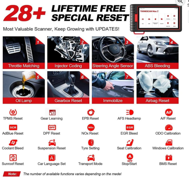 THINKCAR THINKSCAN Max 2 Advanced Vehicle Diagnostic Tool – Full System OBD2 Scanner