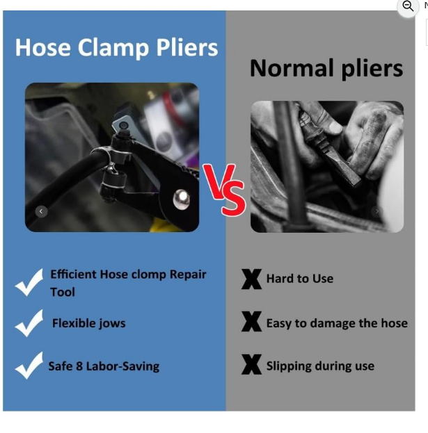 Hose Clamp Pliers – Flexible Rotating Tip Tool