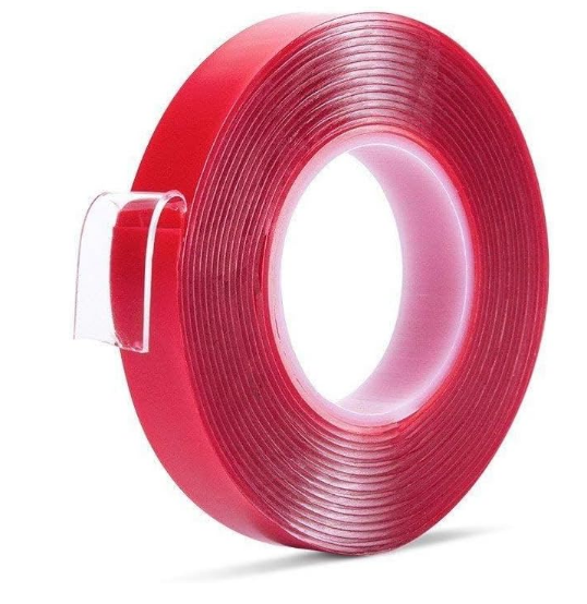 Transparent Acrylic Double-Sided Tape 12mm x 2m | Strong Mounting Adhesive