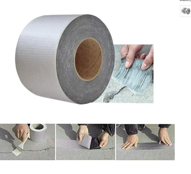 Waterproof Butyl Aluminum Foil Tape (2 Pack) | Crack & Roof Repair Sealant