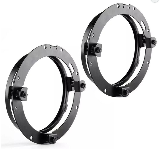 7-Inch Headlight Mounting Brackets (Pair) – Universal Headlamp Holders