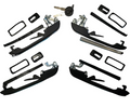 VW Citi Golf Outer Door Handle Set with Key Barrels (1987+) – Black Replacement Kit