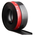 Universal Rubber Front Lip Spoiler - Black
