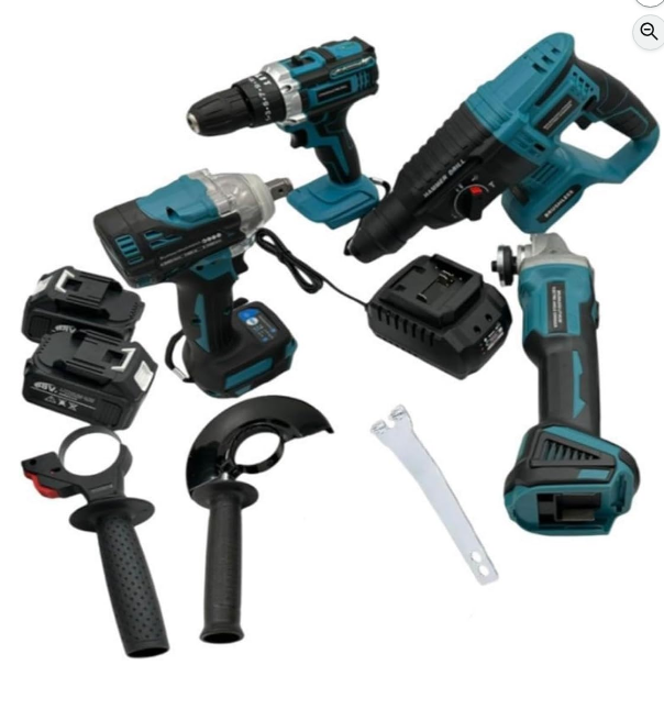 Multi-Function Power Tool Set Combination with Chargeable Cordless Drill
