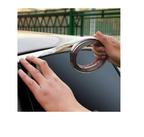 Universal 15 m Chrome Trim Strip – Flexible Car Door Edge Beading, Decorative Body Moulding for Interior & Exterior Vehicle Styling – alternate view 2