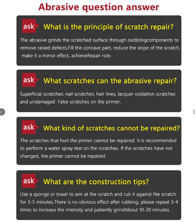 Scratch Remover For Car