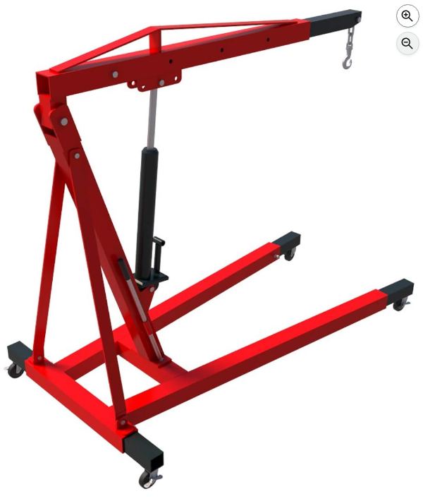 Engine Hoist Plans DIY Work Shop Crane Garage Lift System Build Your Own