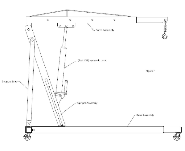 Engine Hoist Plans DIY Work Shop Crane Garage Lift System Build Your Own