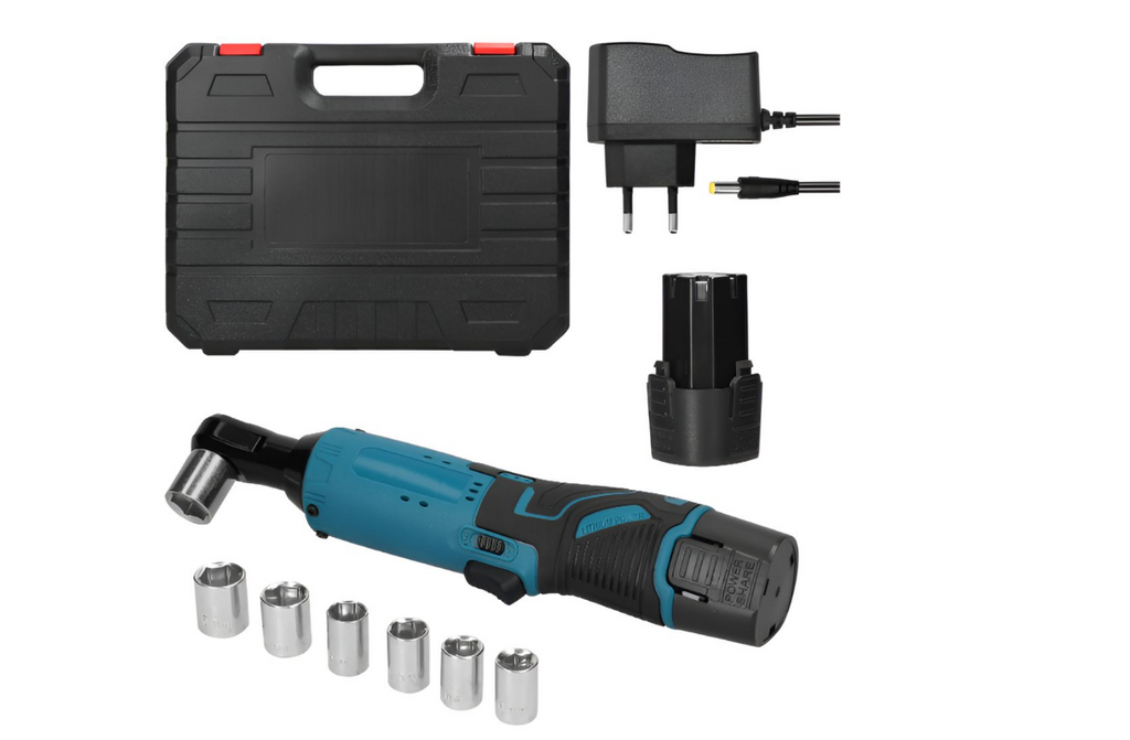 12V Cordless Electric Ratchet Wrench Kit