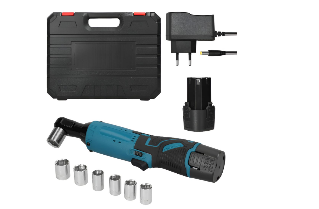 12V Cordless Electric Ratchet Wrench Kit