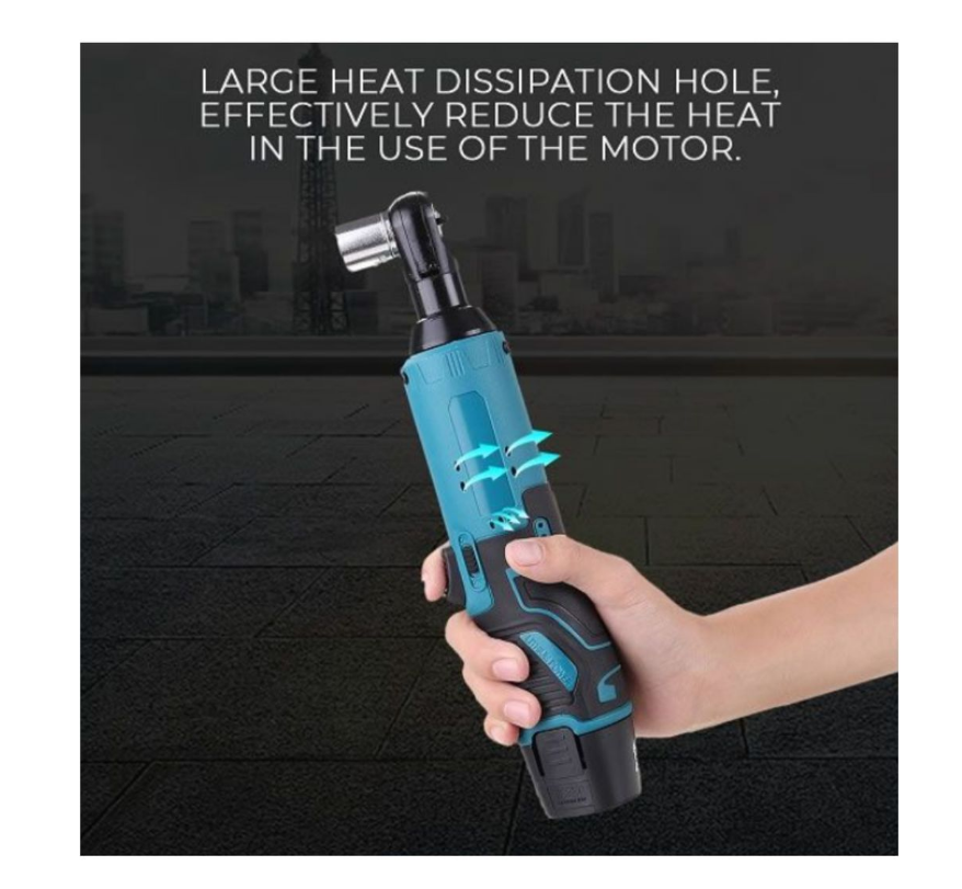 12V Cordless Electric Ratchet Wrench Kit