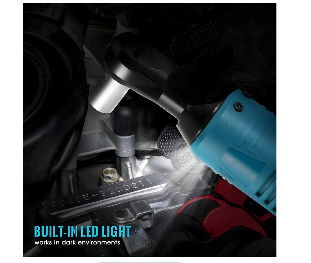 12V Cordless Electric Ratchet Wrench Kit