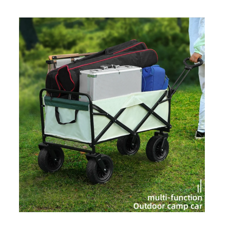 Foldable Outdoor Camping Beach Trolley With Adjustable Handle HS-53