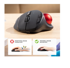 Ergonomic Trackball Mouse (Right-Handed) – Bluetooth & 2.4GHz Wireless, Rechargeable USB-C, Adjustable DPI – alternate view 3