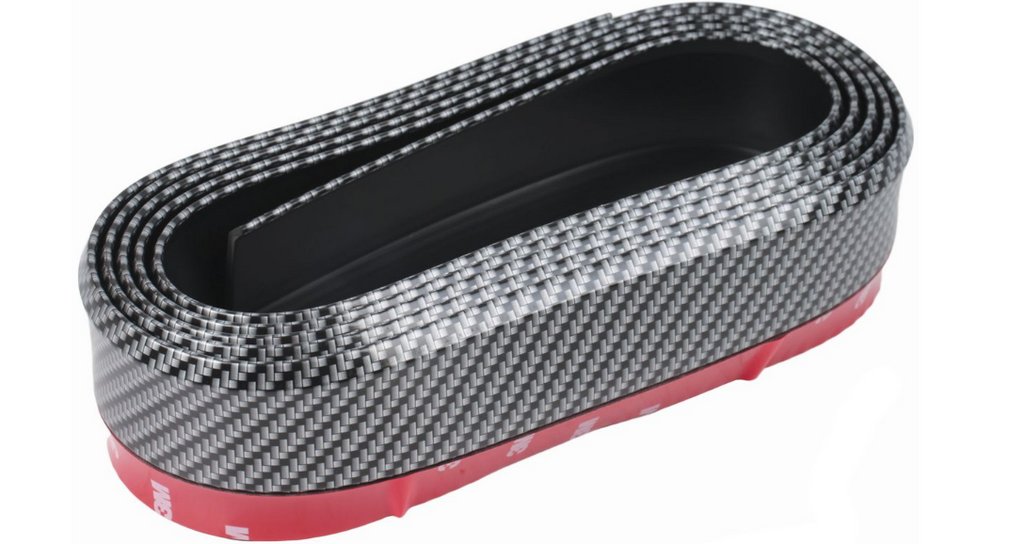 Universal Front Bumper Lip Spoiler 2.5m | Carbon Black Trim